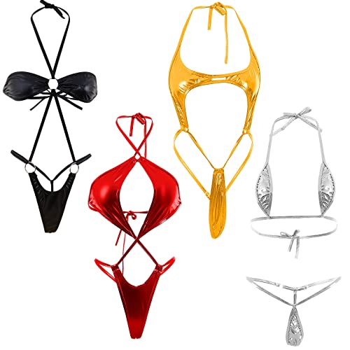 Zhanmai Womens G String Thong Bikini Set