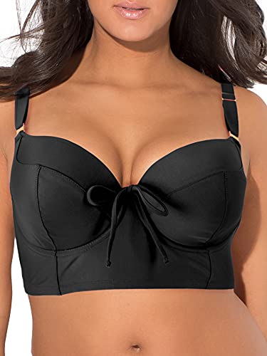 Smart & Sexy Plus-size Long Lined Underwire Bikini Sets