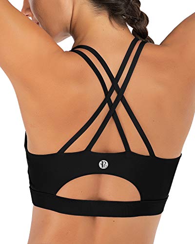 Stylish and Supportive Strappy Sports Bra for Active Women