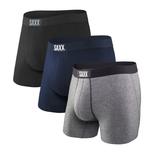 SAXX Men's Underwear - Vibe Boxer Briefs, Pack Of 3