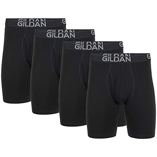 Gildan Men's Cotton Stretch Boxer Briefs (4-Pack)