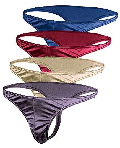 Barbra Lingerie Mens Satin Thongs - Comfortable and Sexy Underwear