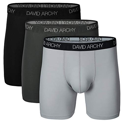 DAVID ARCHY Mens Quick Dry Boxer Briefs