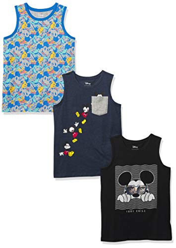 Amazon Essentials Boys' Sleeveless Tank Top T-Shirts (Previously Spotted Zebra)