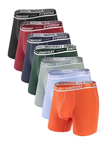 Separatec Men's Cotton Boxer Briefs with Dual Pouch Design