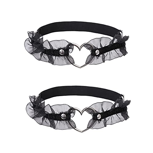 alisikee Adjustable Lace Heart-Shaped Thigh Garter
