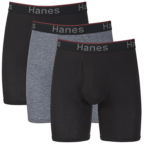 Hanes Men's Total Support Boxer Briefs - Ultimate Comfort and Freshness