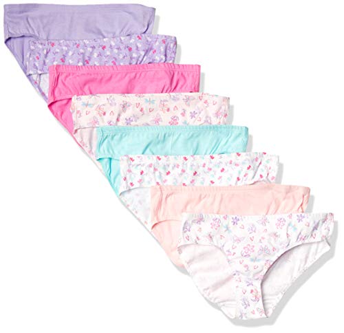 Hanes Girls' Organic Cotton Underwear, 8-Pack