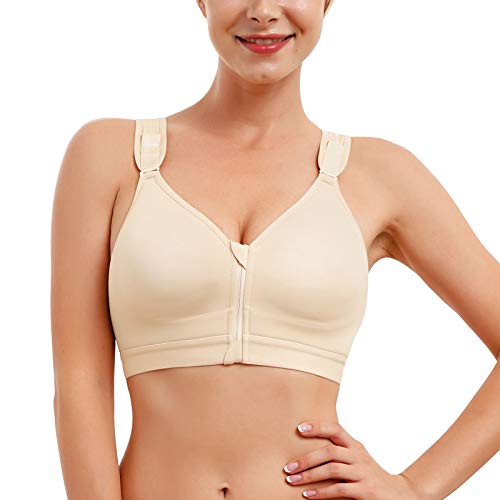 Post-Surgical Bra with Front Zipper