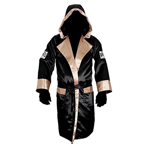 CLETO REYES Boxing Robe with Hood - Black/Gold