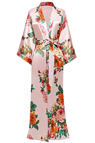 Floral Kimono Robe for Bridesmaids and Parties