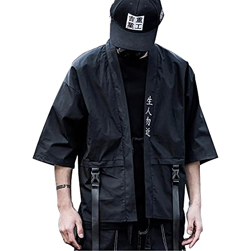 Japanese Streetwear Samurai Kimono Cardigan for Men