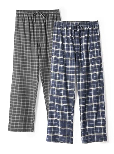 Comfortable Men's Flannel Pajama Pants with Adjustable Fit