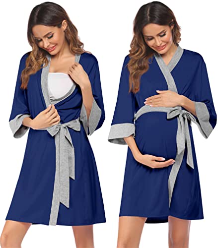 Ekouaer Maternity Nursing Robe