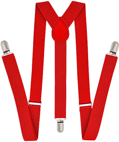 Trilece Red Suspenders