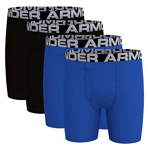 UA Boys 4 Pack Boxer Briefs - Ultra Blue
