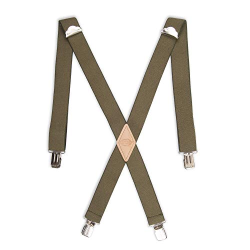 Dickies Men's Solid Straight Clip Suspender