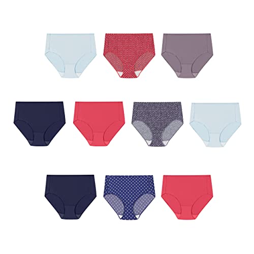 Hanes Womens Cool Comfort Brief Underwear, 10-pack