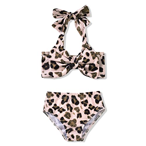 Cheetah Bikini Swimsuit for Little Toddler Girls