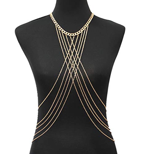Bounzhi Harness Body Chain Bra: Elegant and Sexy Bikini Necklace