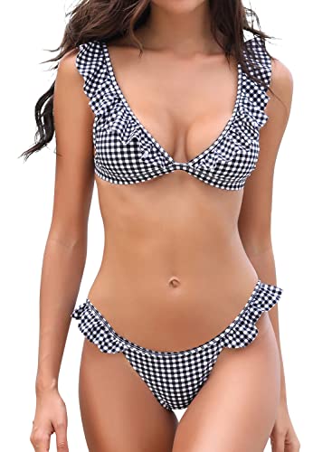 SHEKINI Ruffles Flounce Bikini Sets