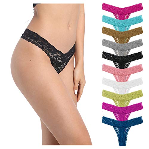 10-Pack Sexy Lace Women Thong Underwear