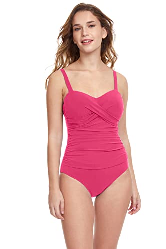 Rose D-Cup Wide Strap One Piece Swimsuit by Profile