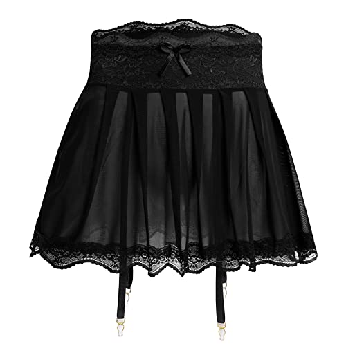 ABAFIP Men's Sissy Lingerie Mini Skirt