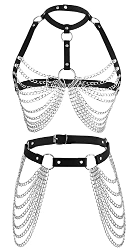 NICEIGHT Punk Leather Body Chains