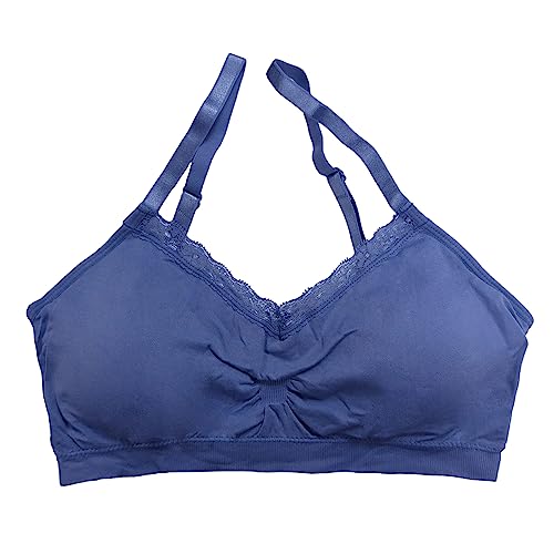 Coobie Seamless Lace Bra: Comfortable and Stylish Full Size Periwinkle Bra
