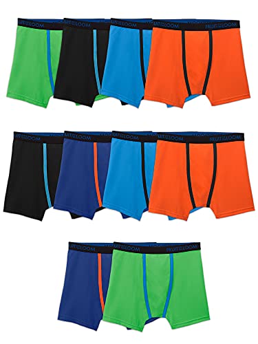 Fruit of the Loom Breathable Boxer Briefs - Boy-10 Pack-Micro Mesh