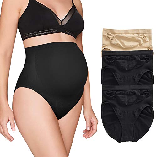 Seamless Maternity Panties with Belly Support - BRABIC