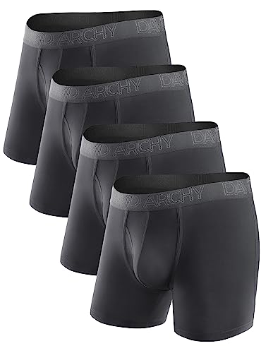 DAVID ARCHY Mens Bamboo Boxer Briefs 4 Pack