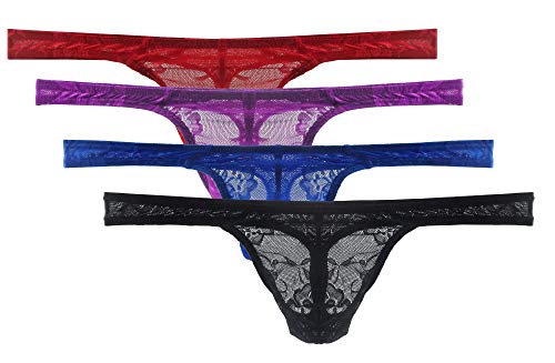 Mens Lace Thong Underwear