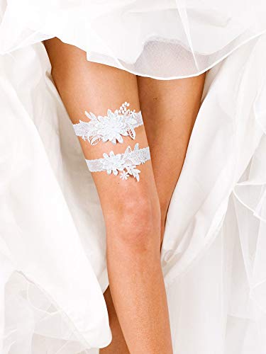 Wedding Garters Daisy Lace Bridal Garter