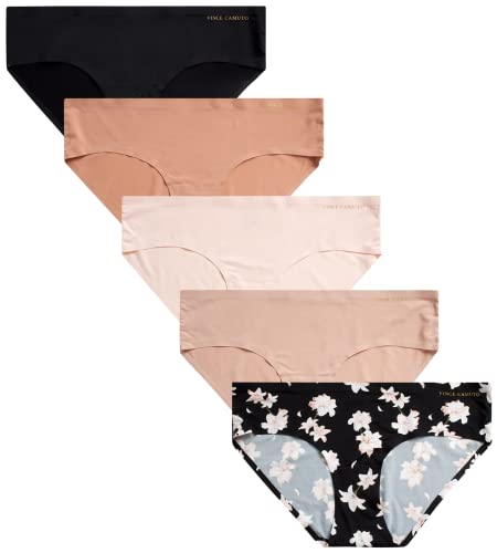 Vince Camuto Women's Underwear 5 Pack Seamless Hipster Briefs
