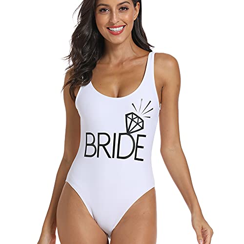 Bride and Team Bride Diamond Print Swimsuit