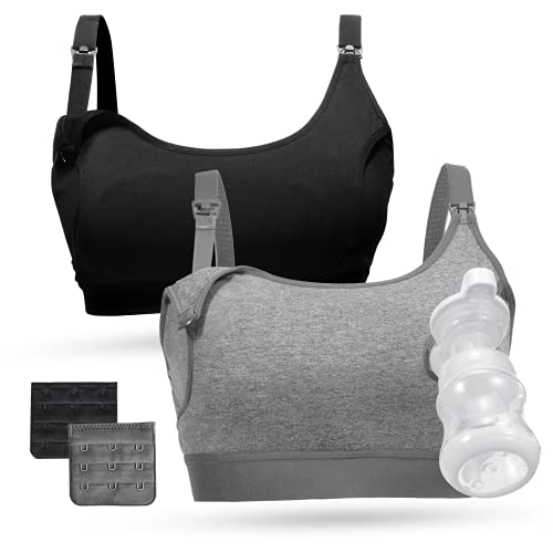 Momcozy Pumping Bra: Supportive Comfortable All Day Wear