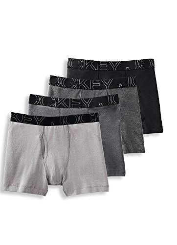 Jockey Men's ActiveBlend Boxer Brief - 4 Pack