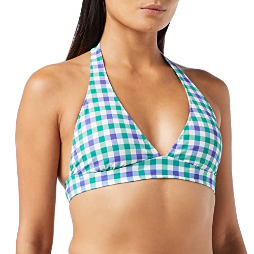 Amazon Essentials Women's Light-Support Tie Halter Bikini Swimsuit Top