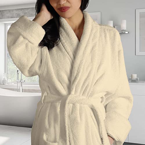 Traditional Turkish Cotton Bath Robe with Pockets