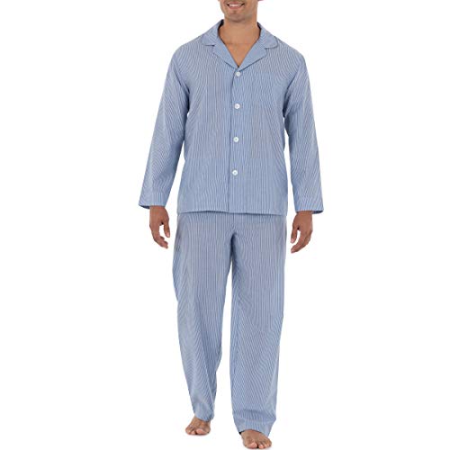 Fruit of the Loom Men's Long Sleeve Pajama Set