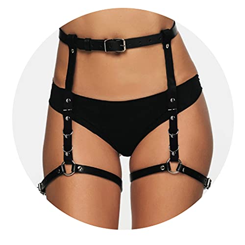 Punk Leather Thigh Harness