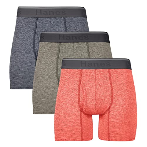 Hanes Men's Comfort Flex Fit Breathable Boxer Briefs, 3 Pack, XX-Large