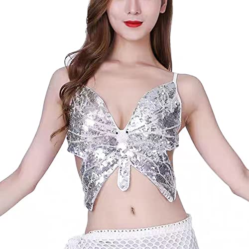 Colorful Butterfly Dance Top - Elegant and Versatile
