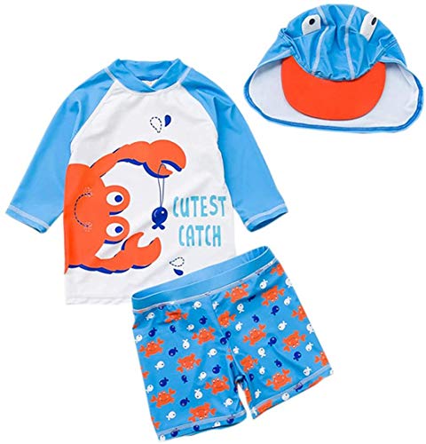 Baby and Toddler Boys' 3-Piece Swimsuit Set