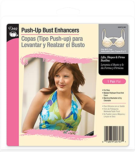 Dritz Push Bra Cups - Lift, shape, and firm your bustline