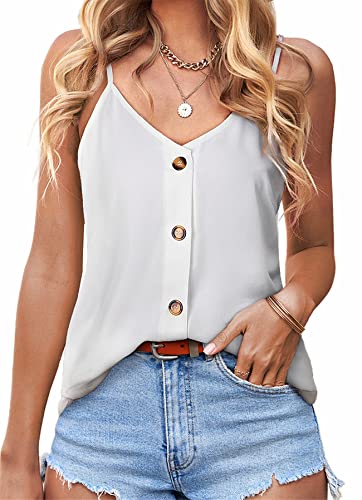BLENCOT Women's Button-up Tank Top - Stylish and Lightweight