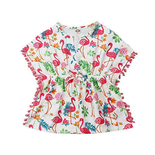 Flamingo Swimsuit Cover-up for Toddler Girls