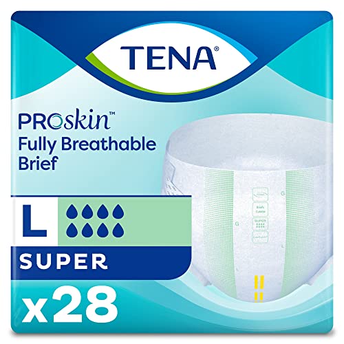TENA ProSkin Super Adult Incontinence Brief L Heavy Absorbency Overnight